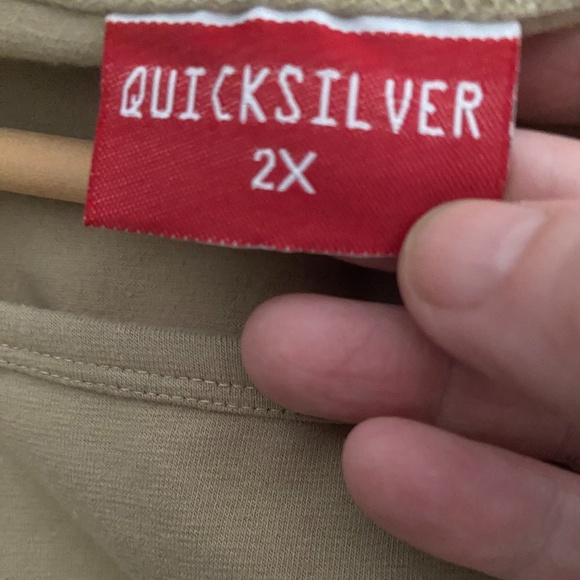 Quicksilver TAN Cotton T-shirt, 2X. Fall Sale - Picture 5 of 5